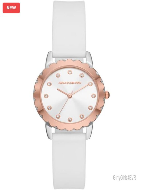 Analog Dress Watch - Quartz Movement, Mineral Crystal, Silicone Band - Water